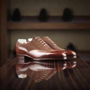 Made to Order Two Tone Austerity Brogue: Saint Crispin's Model #104